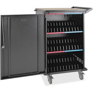 Tripp Lite by Eaton 36-Device AC Mobile Charging Cart - Laptops and Chromebooks, 120V, NEMA 5-15P, 10 ft. (3.1 m) Cord, Black - PEGASUSS 