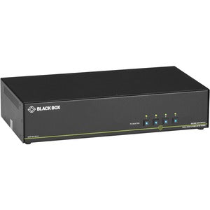 Black Box NIAP 3.0 Secure 4-Port Dual-Head DisplayPort KVM Switch - PEGASUSS 