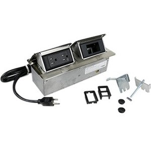 Wiremold Cord Ended deQuorum Dual Flip-Up Unit - PEGASUSS 
