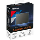 Toshiba Canvio Gaming HDTX120XK3AA 2 TB Portable Hard Drive - External - Black - PEGASUSS 