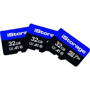 3 PACK iStorage microSD Card 32GB | Encrypt data stored on iStorage microSD Cards using datAshur SD USB flash drive | Compatible with datAshur SD drives only - PEGASUSS 