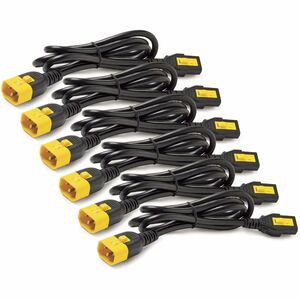 APC by Schneider Electric Power Cord Kit (6 ea), Locking, C13 to C14, 1.8m, North America - PEGASUSS 