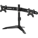 Amer Mounts Stand Based Dual Monitor Mount for two 15"-24" LCD/LED Flat Panel Screens - PEGASUSS 