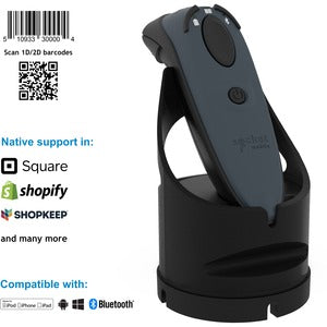 Socket Mobile DuraScan&reg; D740, Universal Barcode Scanner, Gray & Charging Dock - PEGASUSS 