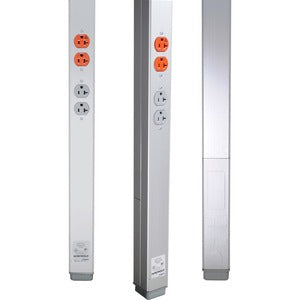 Wiremold AMDTP-4D - AMDTP-4 Series Aluminum Tele-Power Pole - PEGASUSS 