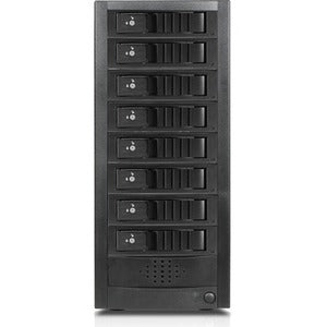 RAIDage JAGE9BT8HDBKDE-SEA Drive Enclosure 12Gb/s SAS, SATA/600 - Mini-SAS HD Host Interface Tower - Black - PEGASUSS 