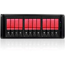 RAIDage JAGE412HDRD-DE Drive Enclosure 12Gb/s SAS, SATA/600 - Mini-SAS HD Host Interface - 4U Rack-mountable - Black, Red - PEGASUSS 