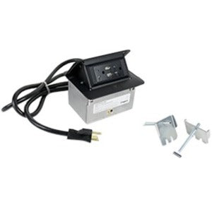 Wiremold Cord Ended deQuorum Single Flip Up Unit with USB - PEGASUSS 
