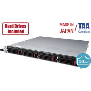 BUFFALO TeraStation WS5420 4-Bay Rackmount Windows Server IoT 2019 NAS 40TB Hard Drives Included
