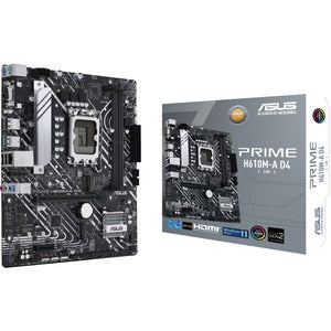 Asus Prime H610M-A D4-CSM Desktop Motherboard - Intel H610 Chipset - Socket LGA-1700 - Micro ATX - PEGASUSS 