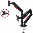 SIIG Dual Monitor Gas Spring Arm Desk Mount - 13" to 32" - Max Load 22 lbs - VESA 75/100mm - PEGASUSS 