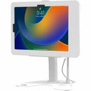CTA Dual Security Kiosk for iPad 10, iPad Air, & 11" iPad Pro (White) - PEGASUSS 