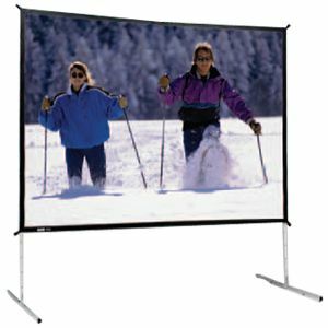 Da-Lite Fast-Fold Deluxe Screen System - Portable Folding Frame Projection Screen - 158in Screen