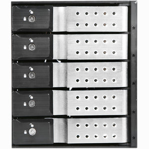 iStarUSA BPN-DE350SS Drive Enclosure - Serial ATA Host Interface Internal - Black, Silver - PEGASUSS 