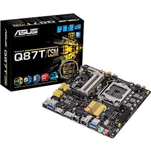 Asus Q87T/CSM Desktop Motherboard - Intel Q87 Express Chipset - Socket H3 LGA-1150 - Mini ITX - PEGASUSS 