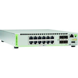 Allied Telesis 12-Port 100/1000/10G Base-T (RJ-45) Stackable Switch with 4 SFP/SFP+Slot - PEGASUSS 