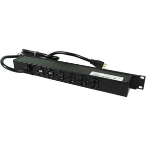 Wiremold Rack Mount 120V/20A/6 Rear O/L /15' Cord - PEGASUSS 