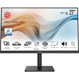 MSI Modern MD272QP 27" Class WQHD LCD Monitor - 16:9 - PEGASUSS 