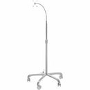 CTA Digital Heavy Duty Rolling Floor Stand w/ VESA compatible Flexible Gooseneck - PEGASUSS 