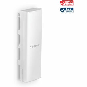 TRENDnet 14 dBi WiFi 6 AX1200 Outdoor Directional PoE Access Point, TEW-940APBO, 5GHz WiFi 6 Point-to-Point Bridge, 1 x Gigabit PoE (in) Port, and 1 x Gigabit Port, 14 dBi Directional Antenna, White - PEGASUSS 