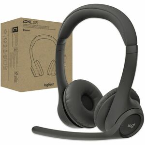 Logitech Zone 305 for Business, Wireless Bluetooth Headset With Microphone, Native Bluetooth, for Microsoft Teams, Compatible With Windows, Mac, Chrome, Linux, iOS, iPadOS, Android, Black