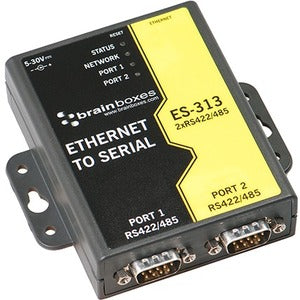 Brainboxes 2 Port RS422/485 Ethernet to Serial Adapter - PEGASUSS 