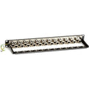 Black Box CAT6A Shielded Feed-Through Patch Panel, 24-Port, 1U - PEGASUSS 
