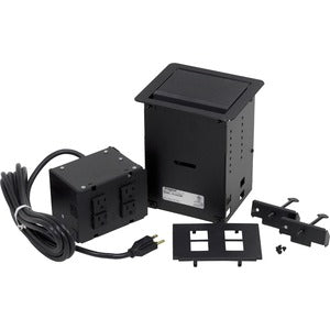 Middle Atlantic Integreat All Power Table Box, Cord Ended, Black - PEGASUSS 