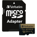 Verbatim Americas Llc Verbatim 512gb Pro Plus 666x Microsdxc Memory Card With Adapter, Uhs-i V30 U3 Cl - PEGASUSS 