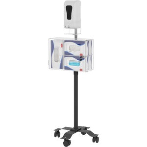 CTA Digital Compact Mobile Sanitizing Station with Automatic Soap Dispenser - PEGASUSS 