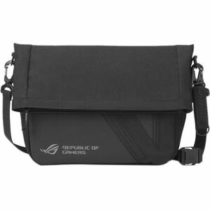 Asus ROG Archer Messenger 14 Carrying Case (Messenger) for 11" to 14" Notebook, Electronics, Umbrella, Water Bottle, Tablet - Black