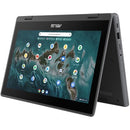 Asus Chromebook Flip CR11 CR1102FGA-YZ44T 11.6" Touchscreen Convertible 2 in 1 Chromebook - HD - Intel N100 - 4 GB - 64 GB Flash Memory - Mineral Gray - PEGASUSS 