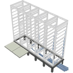 Middle Atlantic RIB-3-MRK-42 Riser Base - PEGASUSS 