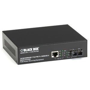 Black Box Gb PoE MED CONV 10/100/1000Mb COP to 1000Mb MM FBR 850nm 550m SC - PEGASUSS 