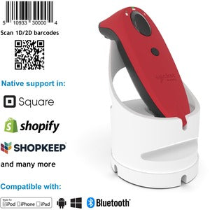 Socket Mobile SocketScan&reg; S740, Universal Barcode Scanner, Red & White Dock - PEGASUSS 
