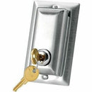 Da-Lite Locking Swtich Cover Plate - Brushed Stainless Steel - PEGASUSS 