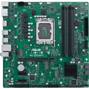 Asus PRO Q670M-C-CSM Desktop Motherboard - Intel Q670 Chipset - Socket LGA-1700 - Intel Optane Memory Ready - Micro ATX - PEGASUSS 