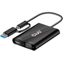 Club 3D USB Gen1 Type-C/-A to Dual HDMI (4K/30Hz) / VGA (1080/60Hz) - PEGASUSS 