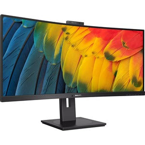 Philips 34in Curved Monitor, Led, Wqhd (3440x1440), Usb-c, Webcam