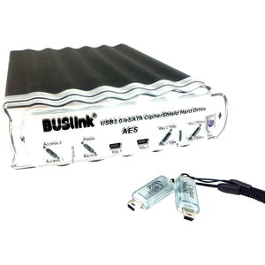 Buslink CipherShield CSX-4T-U3KKB 4 TB Hard Drive - 3.5" External - SATA - PEGASUSS 