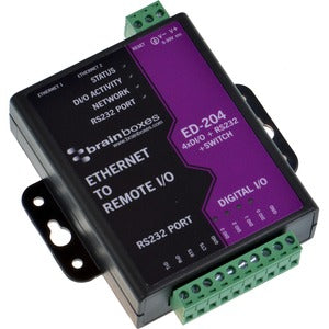 Brainboxes Ethernet to Digital IO + RS232 + Switch - PEGASUSS 