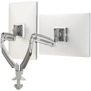 Chief Kontour K1D Dynamic Dual Monitor Arm Desk Mount - For Displays 10-38? - Silver