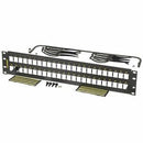 Ortronics Clarity 48-Port, 2RU High Density Jack, Unloaded Flat Panel - PEGASUSS 