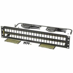 Ortronics Clarity 48-Port, 2RU High Density Jack, Unloaded Flat Panel - PEGASUSS 