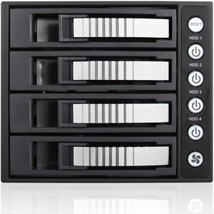 iStarUSA BPU-340HD Drive Enclosure for 5.25" - Serial ATA/600 Host Interface Internal - Black, Silver - PEGASUSS 