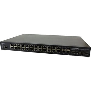 Transition Networks Inc Managed Hardened Poe+ Switch, (24) 10/100/1000base-t Poe+, (4) 100/1000 Sfp, (4)