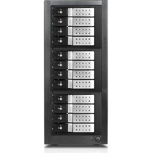 RAIDage JAGE9BT12HDSL-DE Drive Enclosure 12Gb/s SAS, SATA/600 - Mini-SAS HD Host Interface Tower - Black, Silver - PEGASUSS 