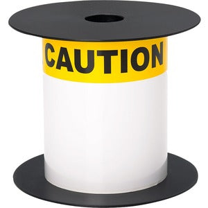Brother 4in x 6in Yellow Caution 1.125in Header Die-Cut ANSI / OSHA Label - PEGASUSS 
