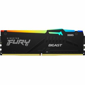 Kingston 64GB (4x16GB) DDR5 6000MT/s CL40 FURY Beast Black RGB XMP - PEGASUSS 