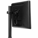 Atdec 16.5in pole desk mount with one display head - Loads up to 26.5lb - VESA 75x75, 100x100 - PEGASUSS 